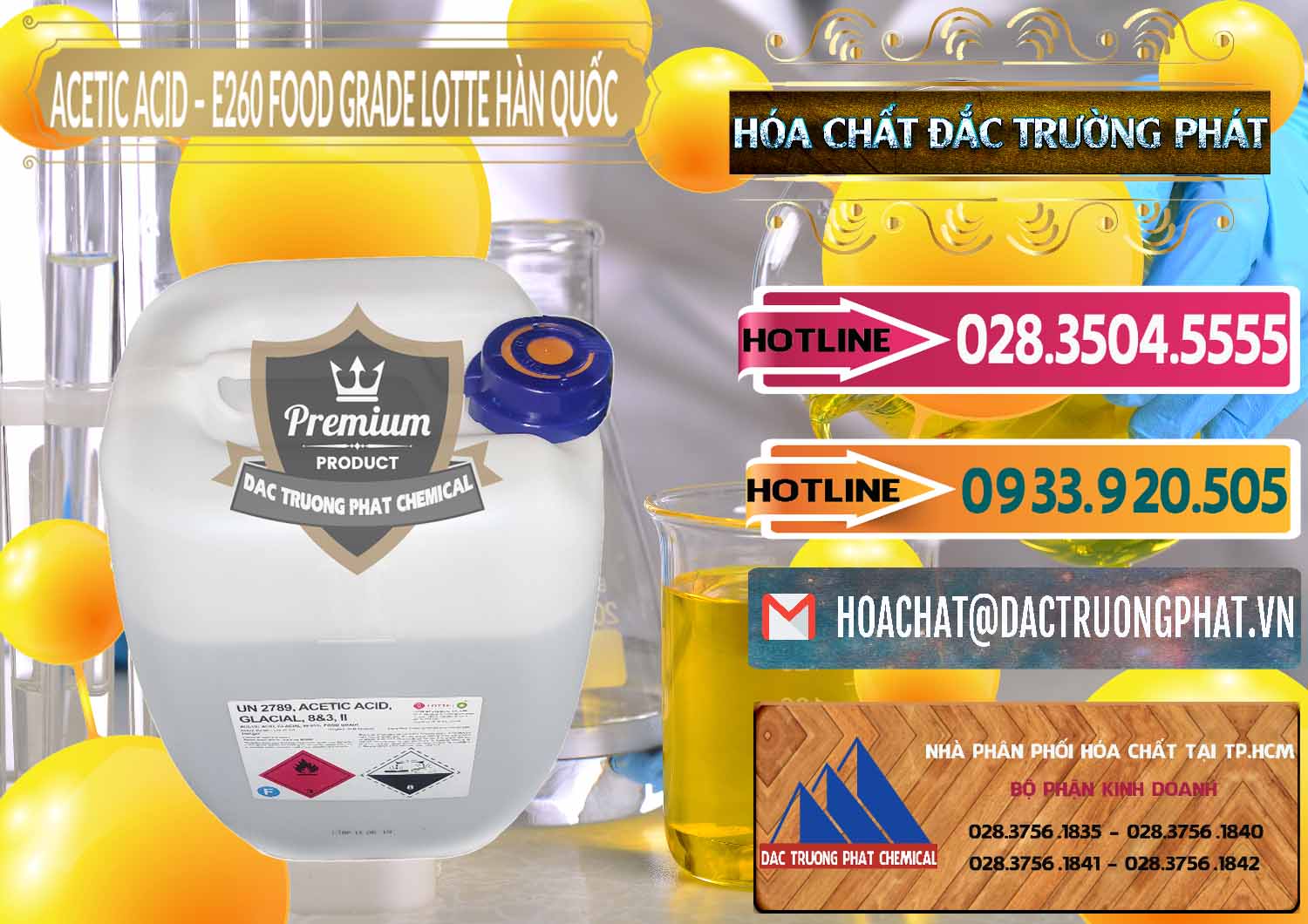 Nơi chuyên bán _ cung cấp Acetic Acid – Axit Acetic E260 Food Grade Hàn Quốc Lotte Korea - 0003 - Công ty bán ( cung cấp ) hóa chất tại TP.HCM - dactruongphat.vn