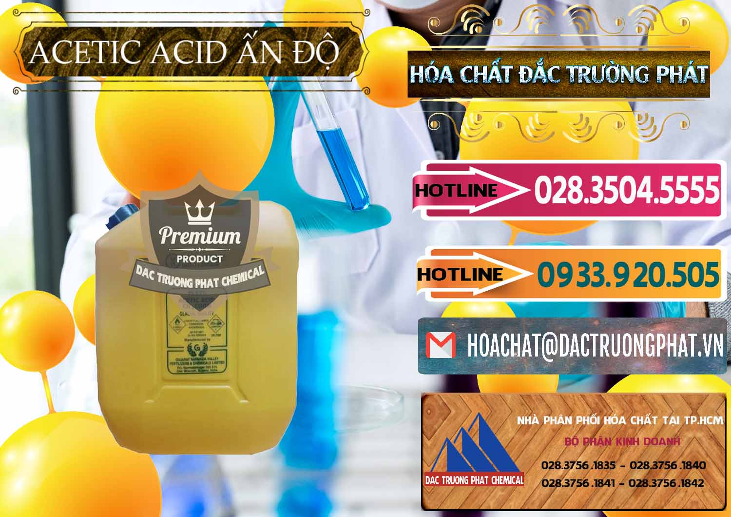 Cty chuyên cung ứng và bán Acetic Acid – Axit Acetic Ấn Độ India - 0359 - Nhà cung cấp ( phân phối ) hóa chất tại TP.HCM - dactruongphat.vn