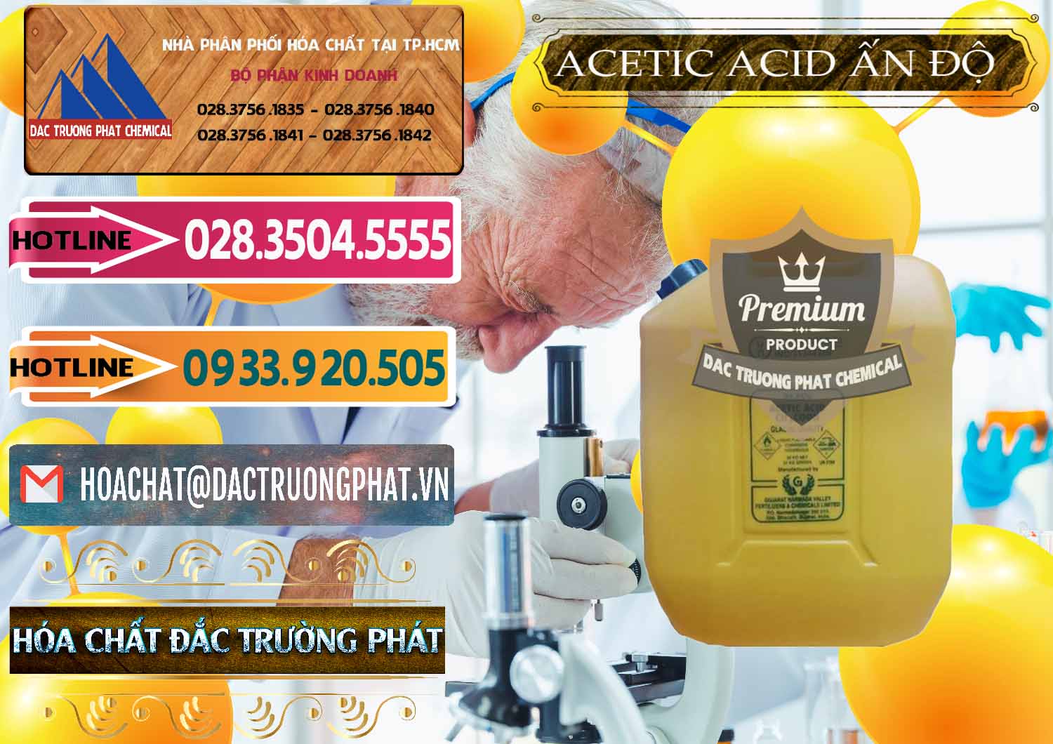 Công ty chuyên nhập khẩu _ bán Acetic Acid – Axit Acetic Ấn Độ India - 0359 - Cty chuyên cung cấp và bán hóa chất tại TP.HCM - dactruongphat.vn