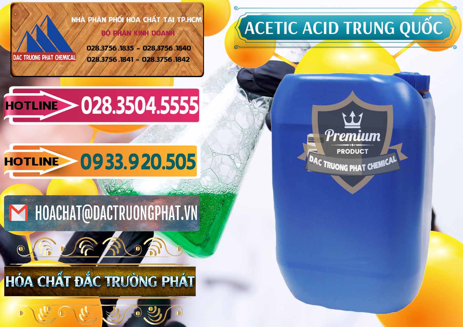 Công ty bán và cung ứng Acetic Acid – Axit Acetic Trung Quốc China - 0358 - Nhà cung cấp & phân phối hóa chất tại TP.HCM - dactruongphat.vn