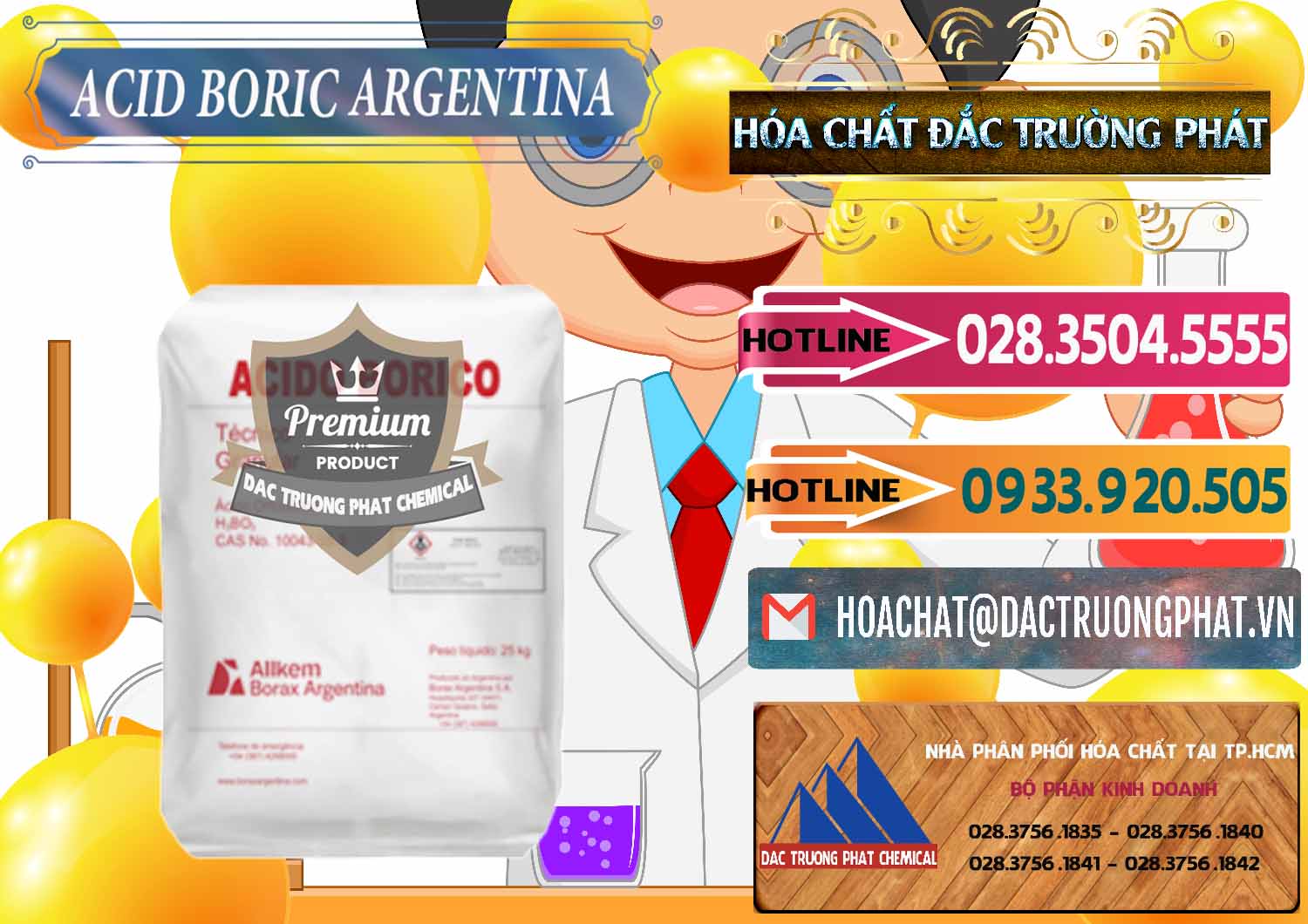 Cty chuyên kinh doanh & bán Acid Boric – Axit Boric H3BO3 99% Allkem Argentina - 0448 - Nơi phân phối và cung cấp hóa chất tại TP.HCM - dactruongphat.vn