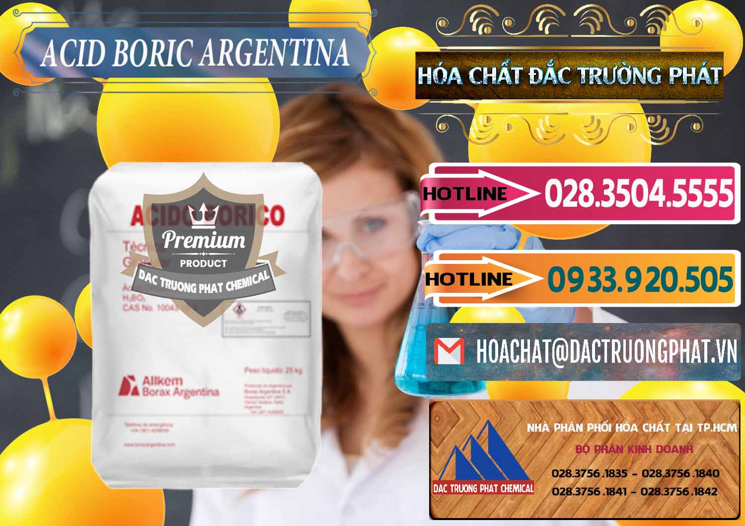 Chuyên phân phối và bán Acid Boric – Axit Boric H3BO3 99% Allkem Argentina - 0448 - Công ty phân phối và cung cấp hóa chất tại TP.HCM - dactruongphat.vn