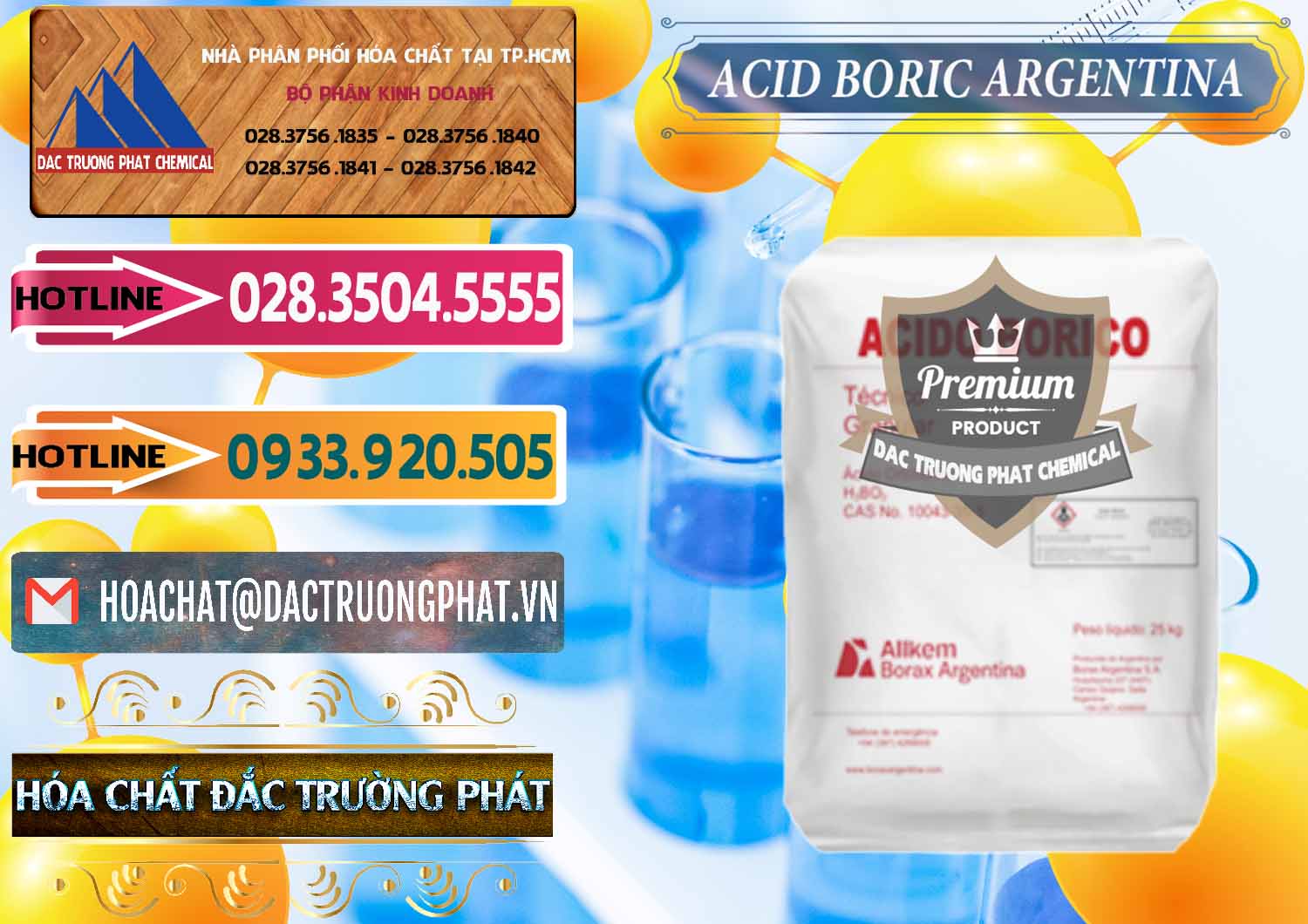 Cty chuyên phân phối ( bán ) Acid Boric – Axit Boric H3BO3 99% Allkem Argentina - 0448 - Phân phối & nhập khẩu hóa chất tại TP.HCM - dactruongphat.vn