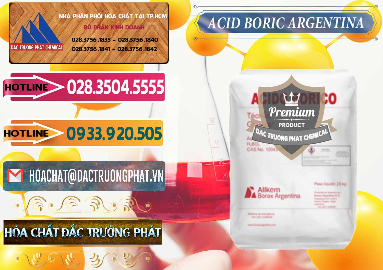 Nhà nhập khẩu ( bán ) Acid Boric – Axit Boric H3BO3 99% Allkem Argentina - 0448 - Nhà phân phối và cung cấp hóa chất tại TP.HCM - dactruongphat.vn