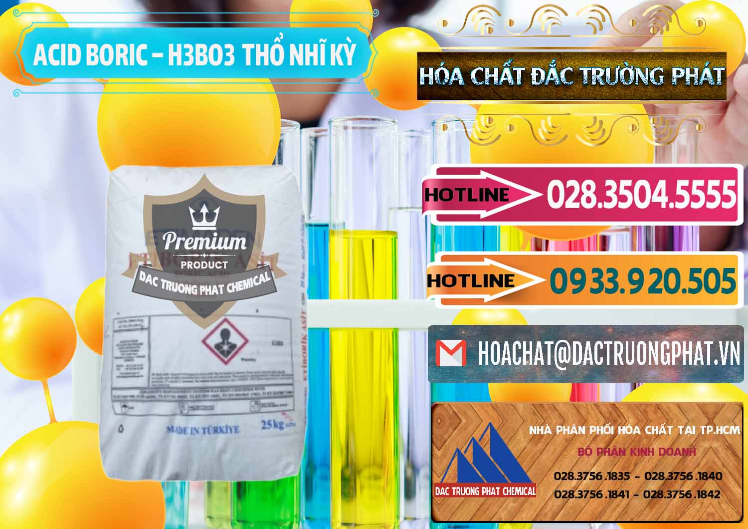 Công ty kinh doanh và bán Acid Boric – Axit Boric H3BO3 Etimaden Thổ Nhĩ Kỳ Turkey - 0369 - Đơn vị phân phối & cung cấp hóa chất tại TP.HCM - dactruongphat.vn