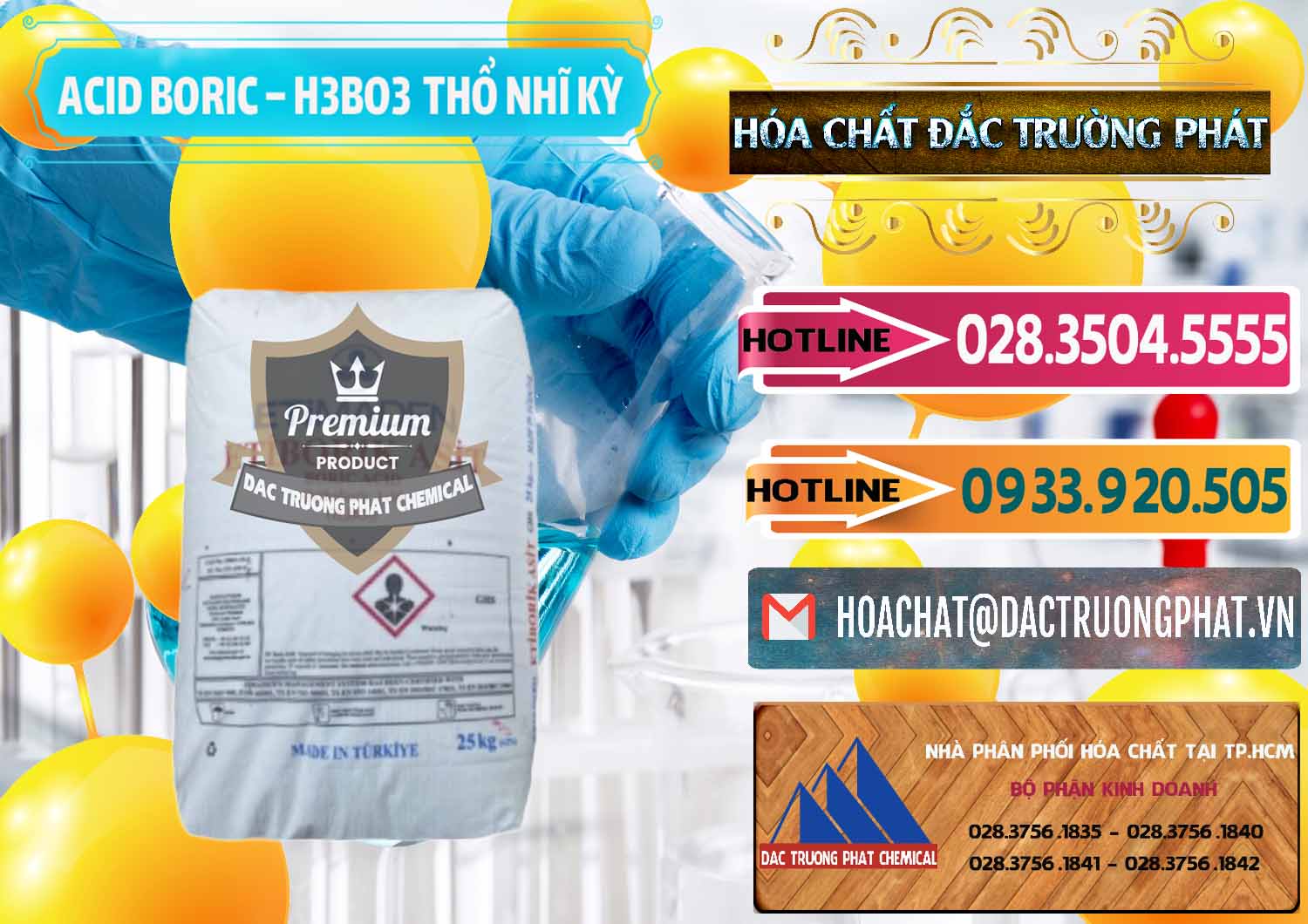 Chuyên bán - cung cấp Acid Boric – Axit Boric H3BO3 Etimaden Thổ Nhĩ Kỳ Turkey - 0369 - Cty cung cấp ( kinh doanh ) hóa chất tại TP.HCM - dactruongphat.vn