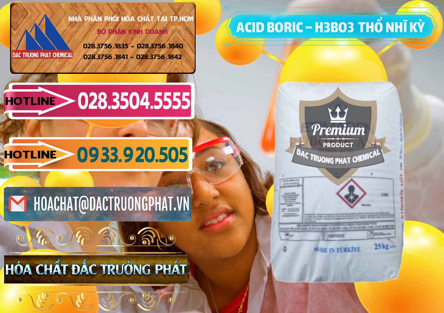 Chuyên phân phối - bán Acid Boric – Axit Boric H3BO3 Etimaden Thổ Nhĩ Kỳ Turkey - 0369 - Đơn vị cung cấp và bán hóa chất tại TP.HCM - dactruongphat.vn