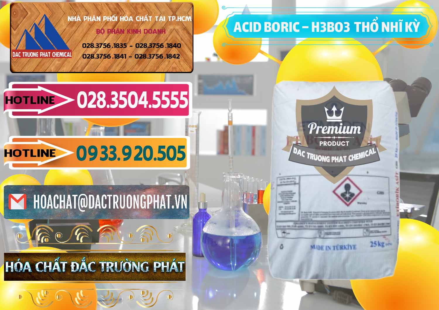 Công ty bán _ cung cấp Acid Boric – Axit Boric H3BO3 Etimaden Thổ Nhĩ Kỳ Turkey - 0369 - Công ty nhập khẩu - cung cấp hóa chất tại TP.HCM - dactruongphat.vn