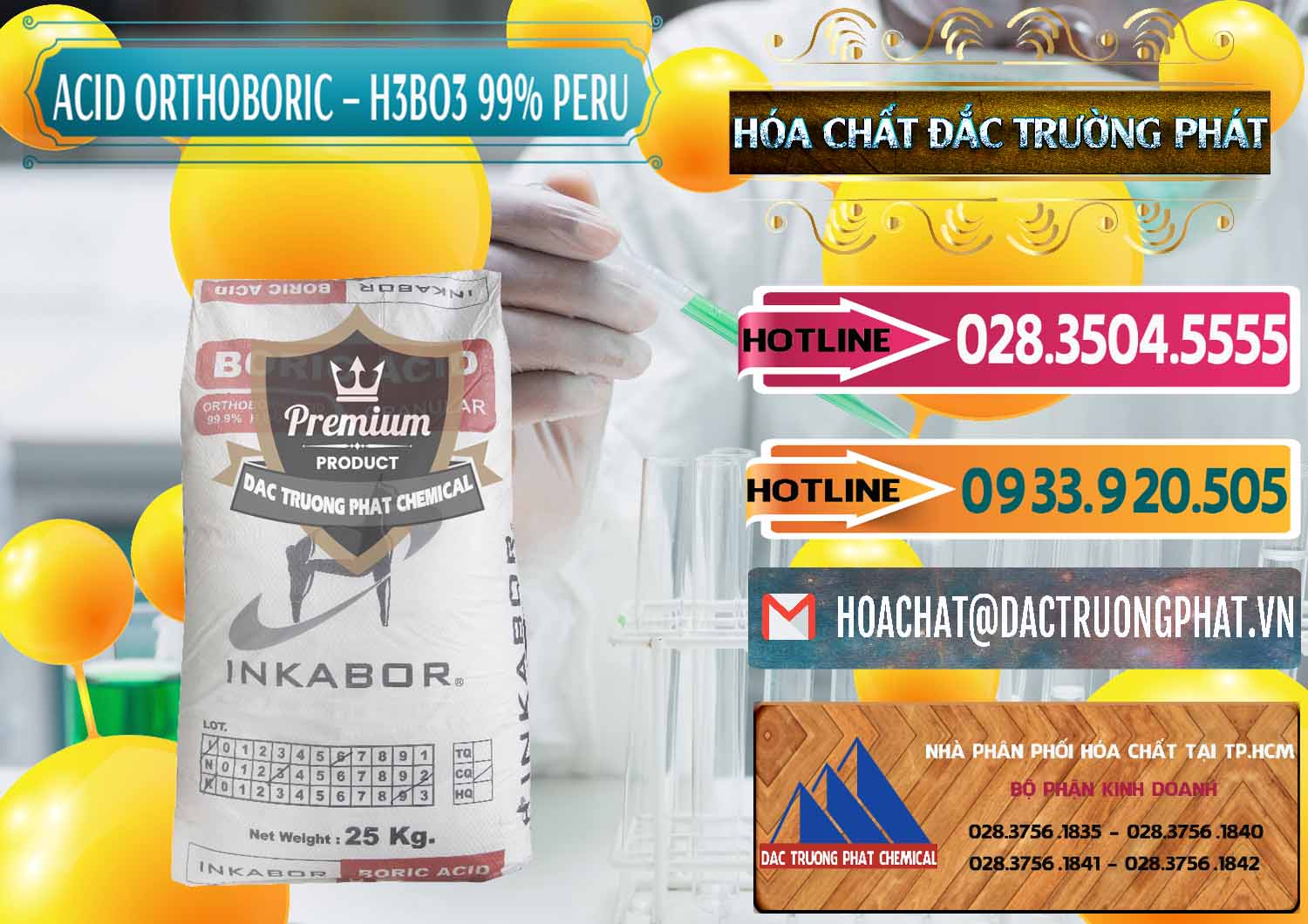 Cty cung ứng _ bán Acid Boric – Axit Boric H3BO3 99% Inkabor Peru - 0280 - Đơn vị chuyên kinh doanh _ phân phối hóa chất tại TP.HCM - dactruongphat.vn