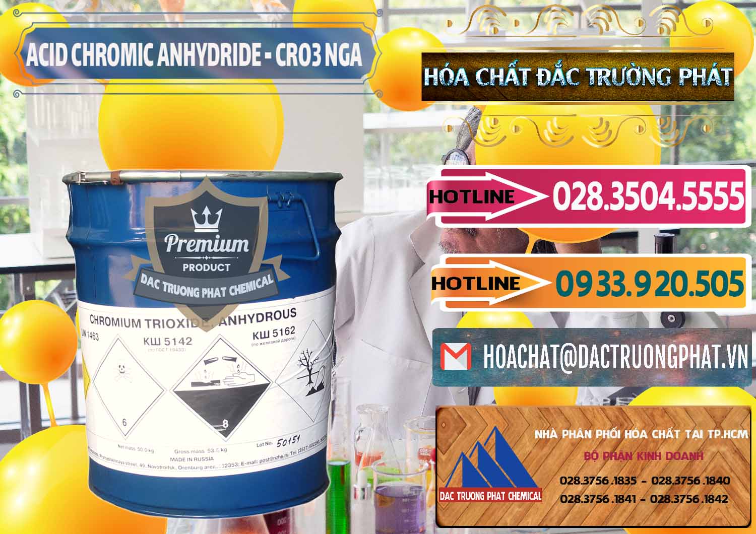Công ty phân phối & bán Acid Chromic Anhydride - Cromic CRO3 Nga Russia - 0006 - Chuyên phân phối - cung cấp hóa chất tại TP.HCM - dactruongphat.vn