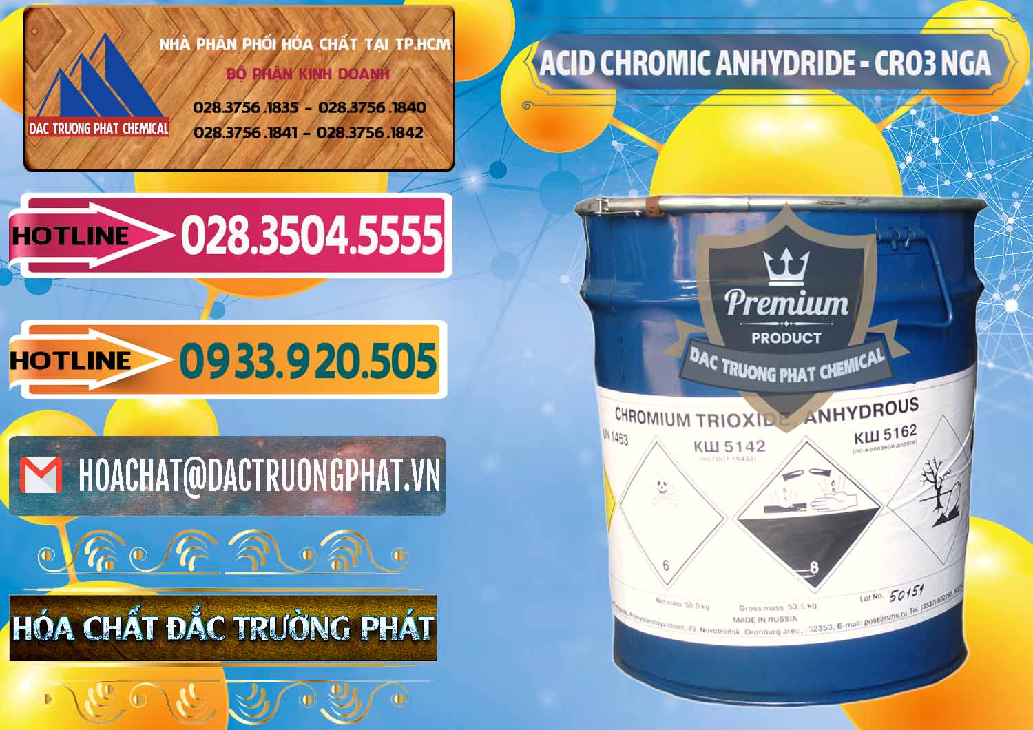 Nhập khẩu & bán Acid Chromic Anhydride - Cromic CRO3 Nga Russia - 0006 - Nơi cung cấp _ phân phối hóa chất tại TP.HCM - dactruongphat.vn