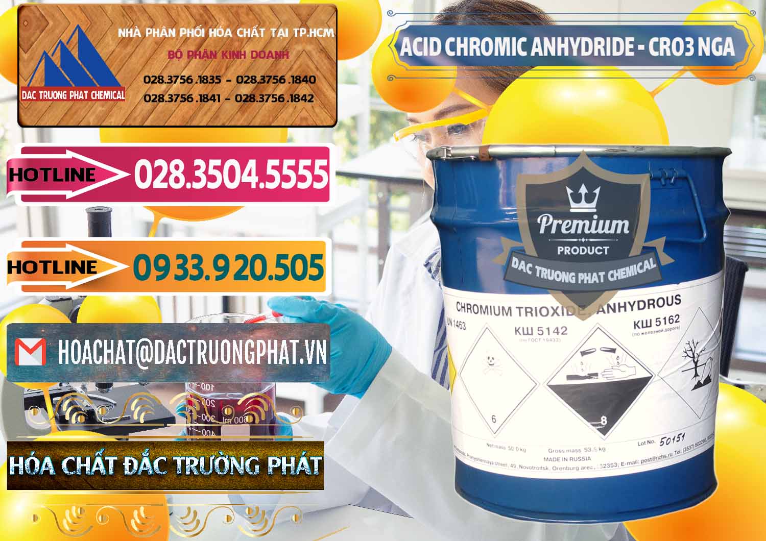 Phân phối - bán Acid Chromic Anhydride - Cromic CRO3 Nga Russia - 0006 - Cty chuyên kinh doanh và cung cấp hóa chất tại TP.HCM - dactruongphat.vn