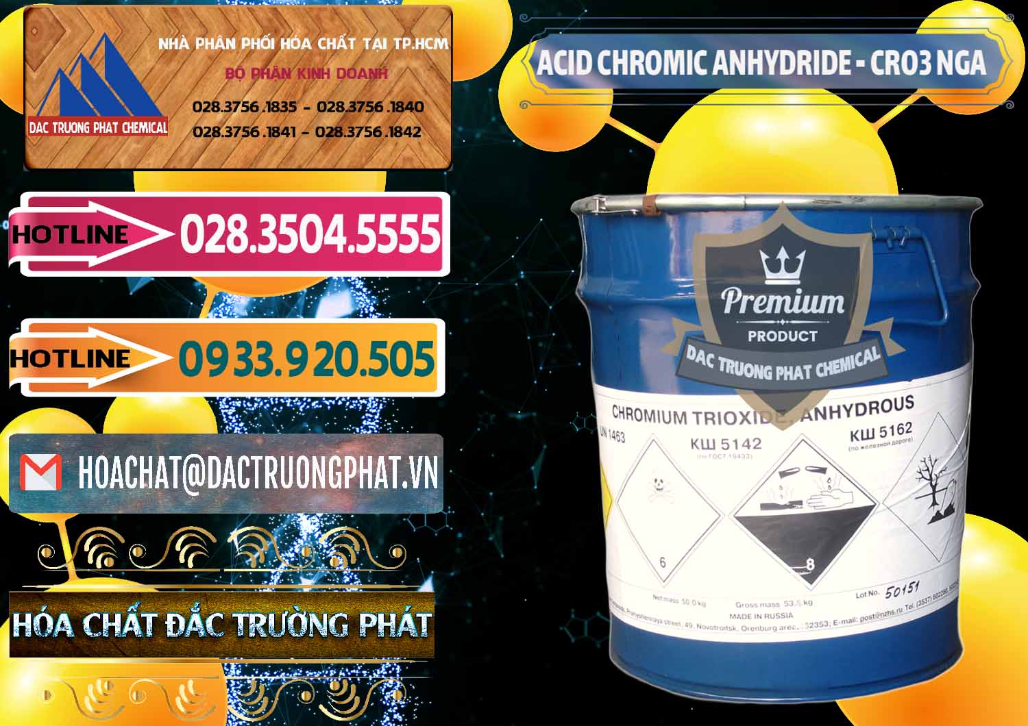 Phân phối ( bán ) Acid Chromic Anhydride - Cromic CRO3 Nga Russia - 0006 - Nơi chuyên cung cấp ( bán ) hóa chất tại TP.HCM - dactruongphat.vn