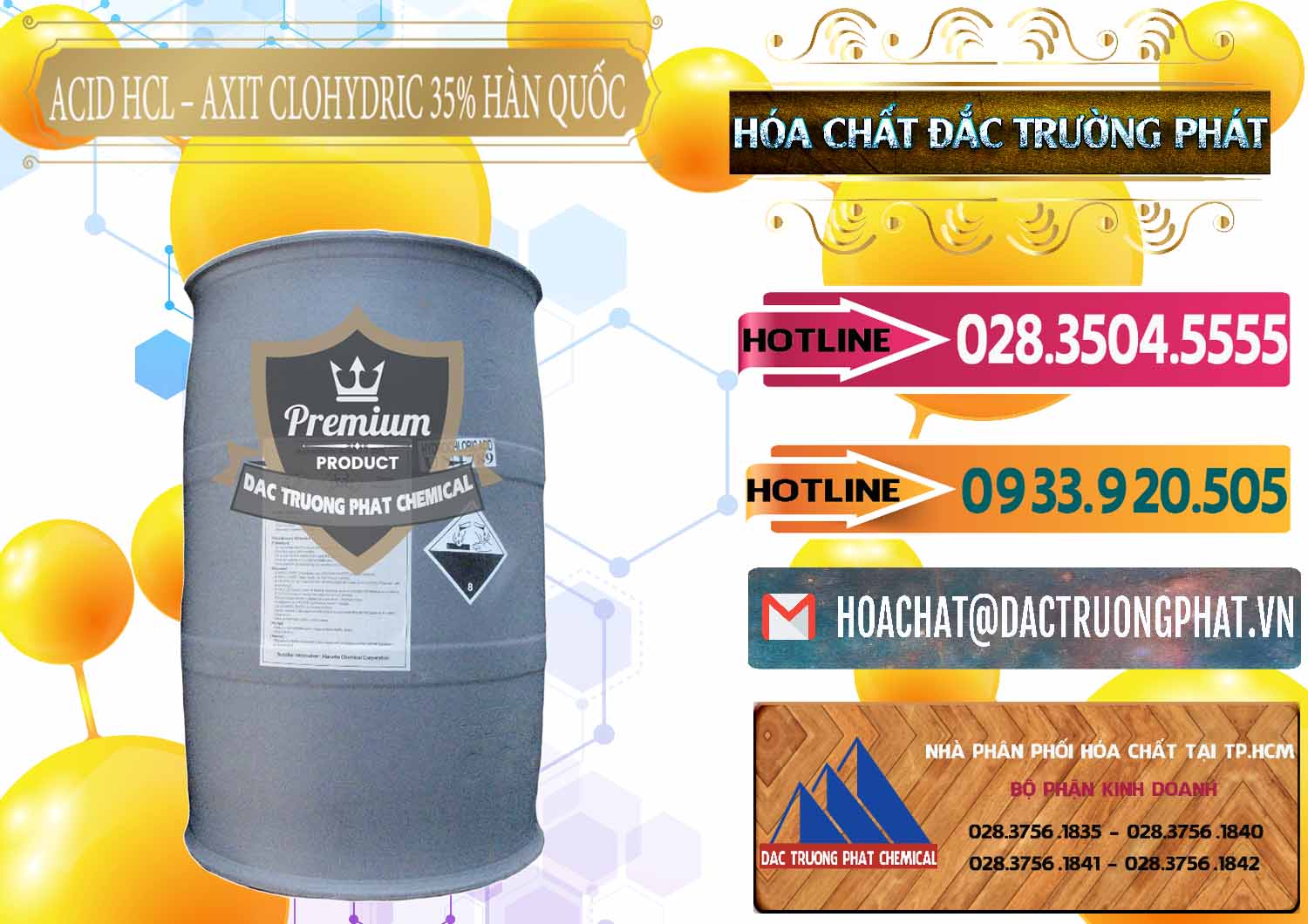 Công ty kinh doanh - bán Acid HCL - Axit Cohidric 35% Hàn Quốc Korea - 0011 - Công ty cung cấp và nhập khẩu hóa chất tại TP.HCM - dactruongphat.vn