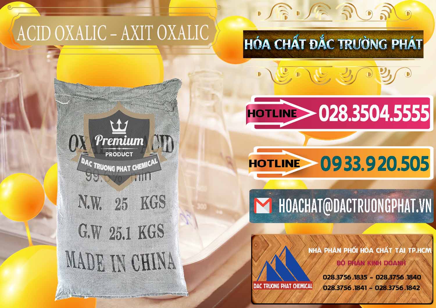 Công ty bán _ cung cấp Acid Oxalic – Axit Oxalic 99.6% Trung Quốc China - 0014 - Đơn vị cung cấp - kinh doanh hóa chất tại TP.HCM - dactruongphat.vn