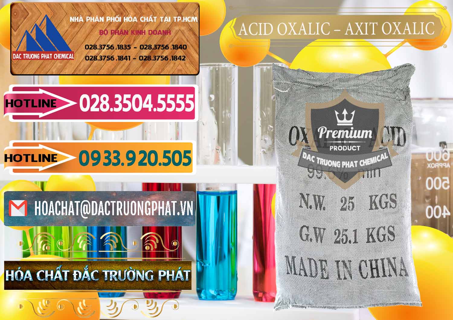 Nơi chuyên bán và cung cấp Acid Oxalic – Axit Oxalic 99.6% Trung Quốc China - 0014 - Cty kinh doanh - cung cấp hóa chất tại TP.HCM - dactruongphat.vn