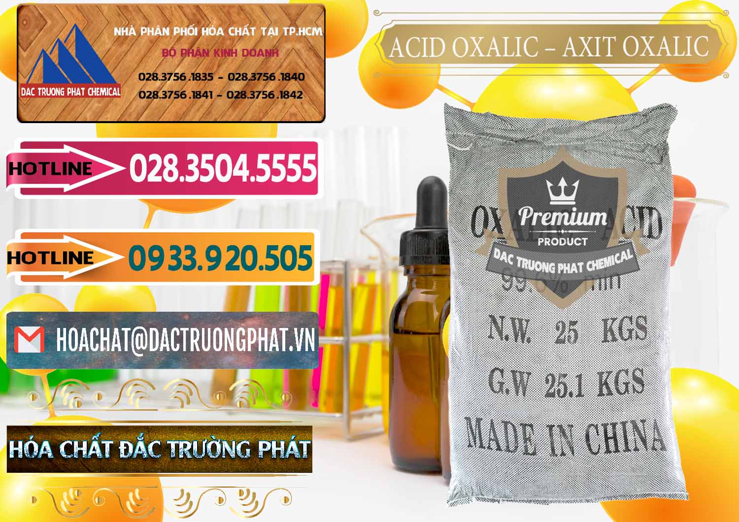Công ty cung ứng & bán Acid Oxalic – Axit Oxalic 99.6% Trung Quốc China - 0014 - Chuyên cung cấp _ nhập khẩu hóa chất tại TP.HCM - dactruongphat.vn
