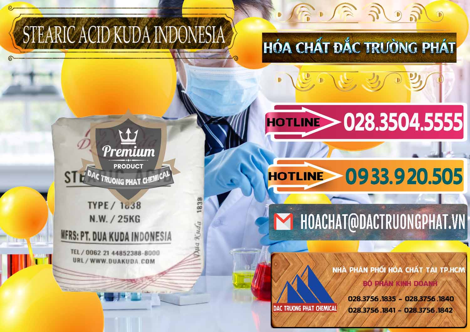 Cty bán và phân phối Axit Stearic - Stearic Acid Dua Kuda Indonesia - 0388 - Phân phối ( bán ) hóa chất tại TP.HCM - dactruongphat.vn