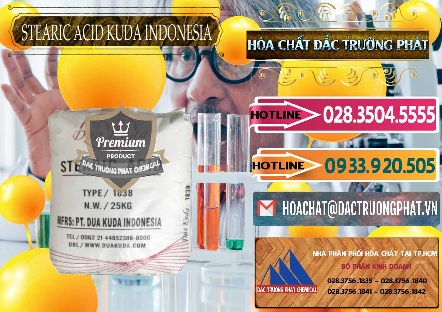 Công ty chuyên kinh doanh ( bán ) Axit Stearic - Stearic Acid Dua Kuda Indonesia - 0388 - Đơn vị chuyên phân phối & bán hóa chất tại TP.HCM - dactruongphat.vn