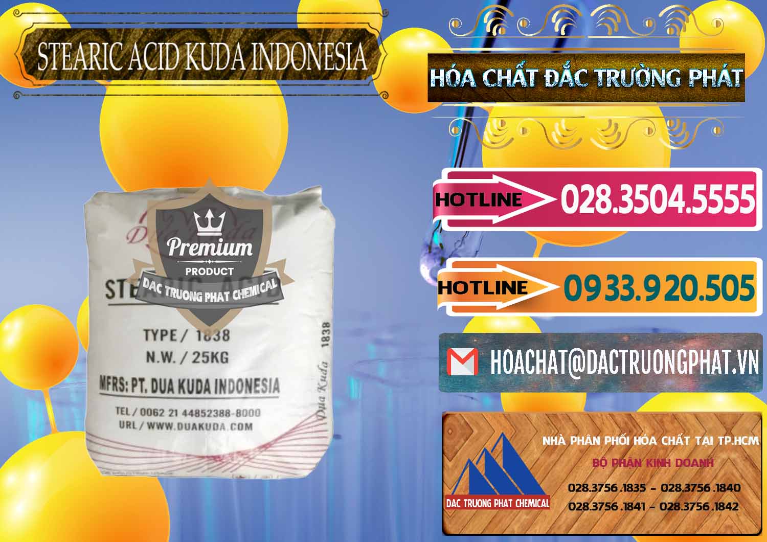 Cty bán và phân phối Axit Stearic - Stearic Acid Dua Kuda Indonesia - 0388 - Nhà nhập khẩu và phân phối hóa chất tại TP.HCM - dactruongphat.vn