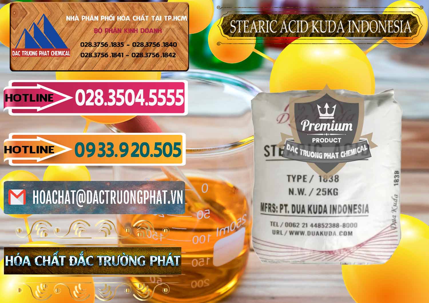 Công ty cung ứng & bán Axit Stearic - Stearic Acid Dua Kuda Indonesia - 0388 - Chuyên bán ( cung cấp ) hóa chất tại TP.HCM - dactruongphat.vn