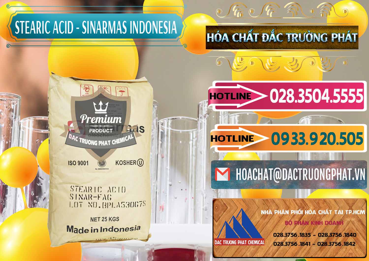 Công ty kinh doanh ( bán ) Axit Stearic - Stearic Acid Sinarmas Indonesia - 0389 - Cty chuyên kinh doanh ( phân phối ) hóa chất tại TP.HCM - dactruongphat.vn