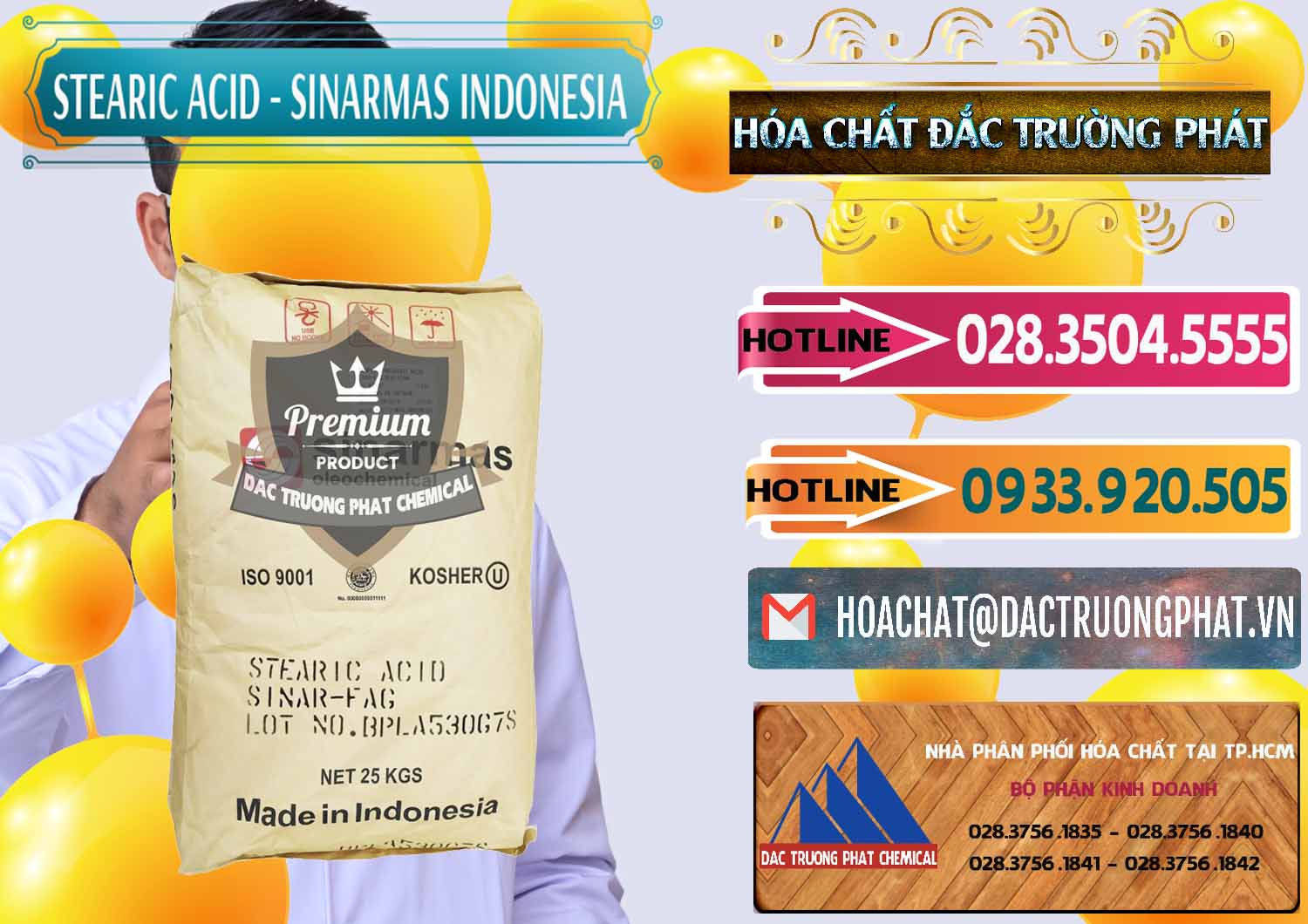 Cty bán ( cung cấp ) Axit Stearic - Stearic Acid Sinarmas Indonesia - 0389 - Chuyên cung cấp ( nhập khẩu ) hóa chất tại TP.HCM - dactruongphat.vn