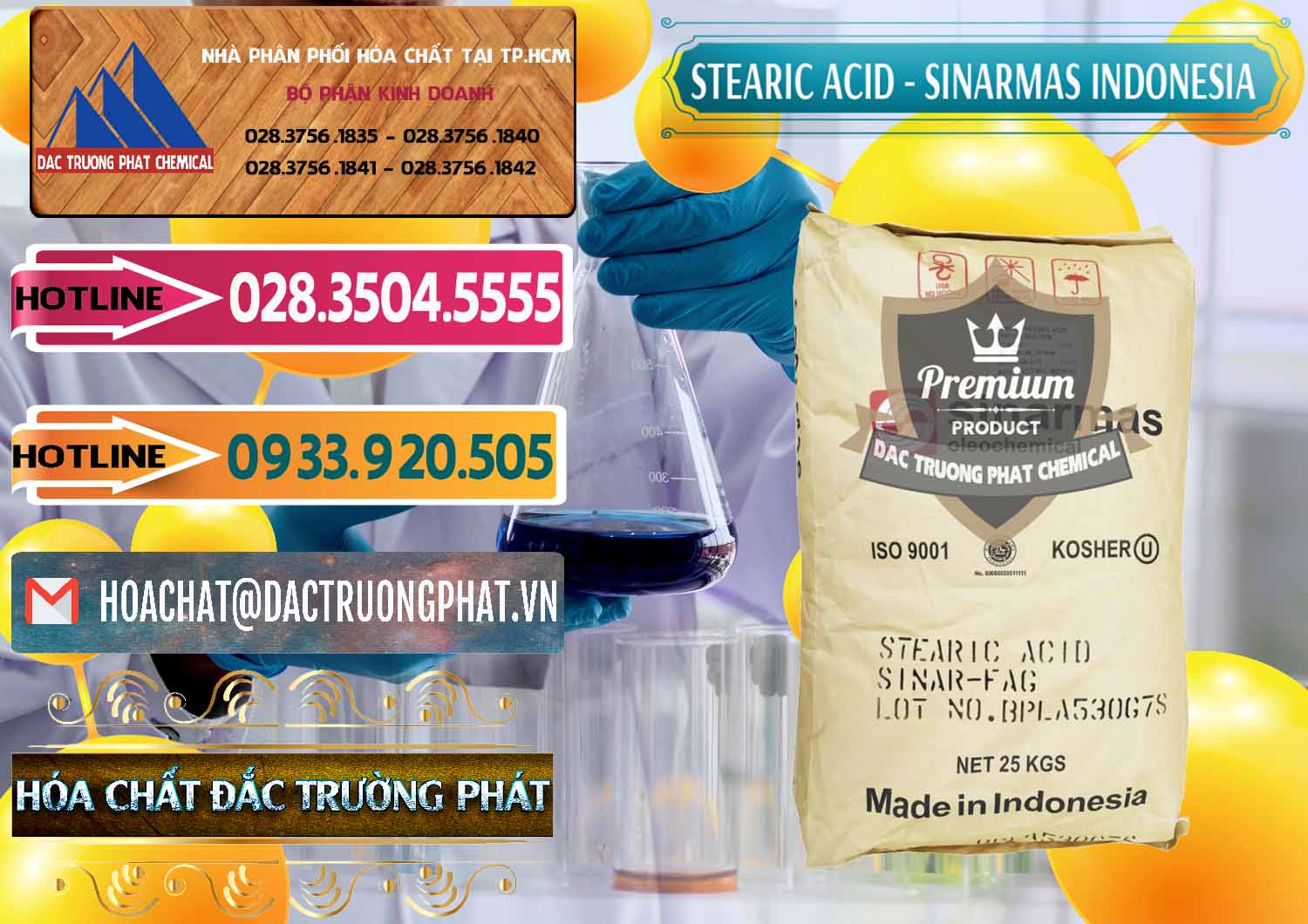 Nơi cung ứng và bán Axit Stearic - Stearic Acid Sinarmas Indonesia - 0389 - Cty chuyên phân phối - kinh doanh hóa chất tại TP.HCM - dactruongphat.vn