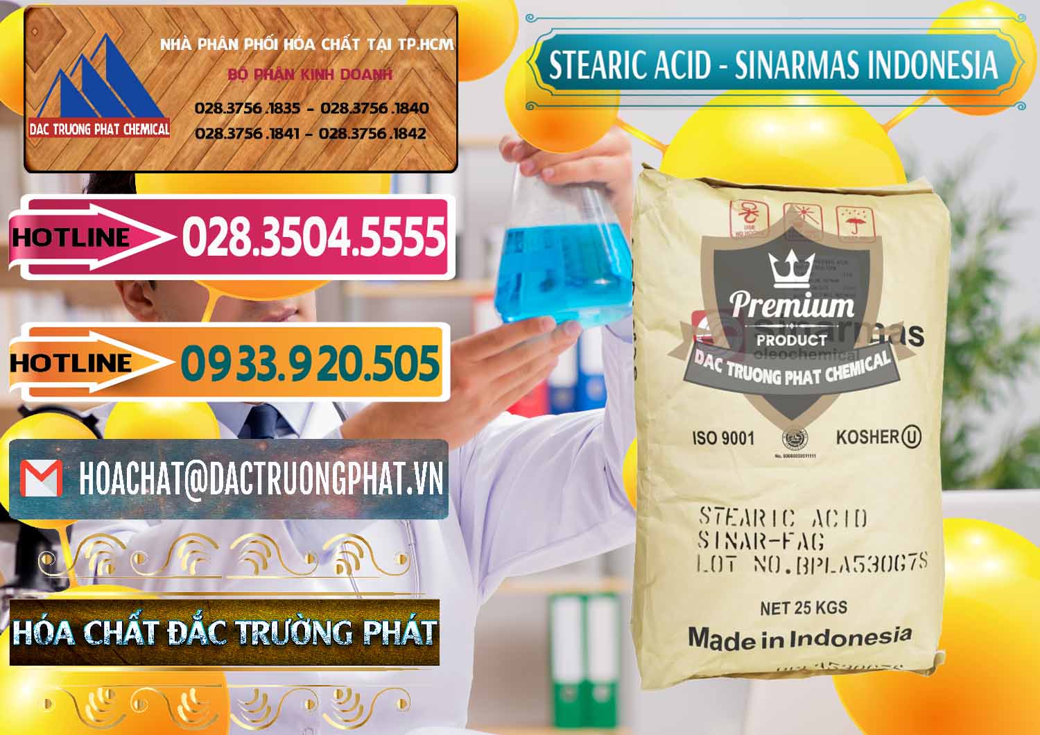 Nơi phân phối ( bán ) Axit Stearic - Stearic Acid Sinarmas Indonesia - 0389 - Công ty cung cấp - phân phối hóa chất tại TP.HCM - dactruongphat.vn