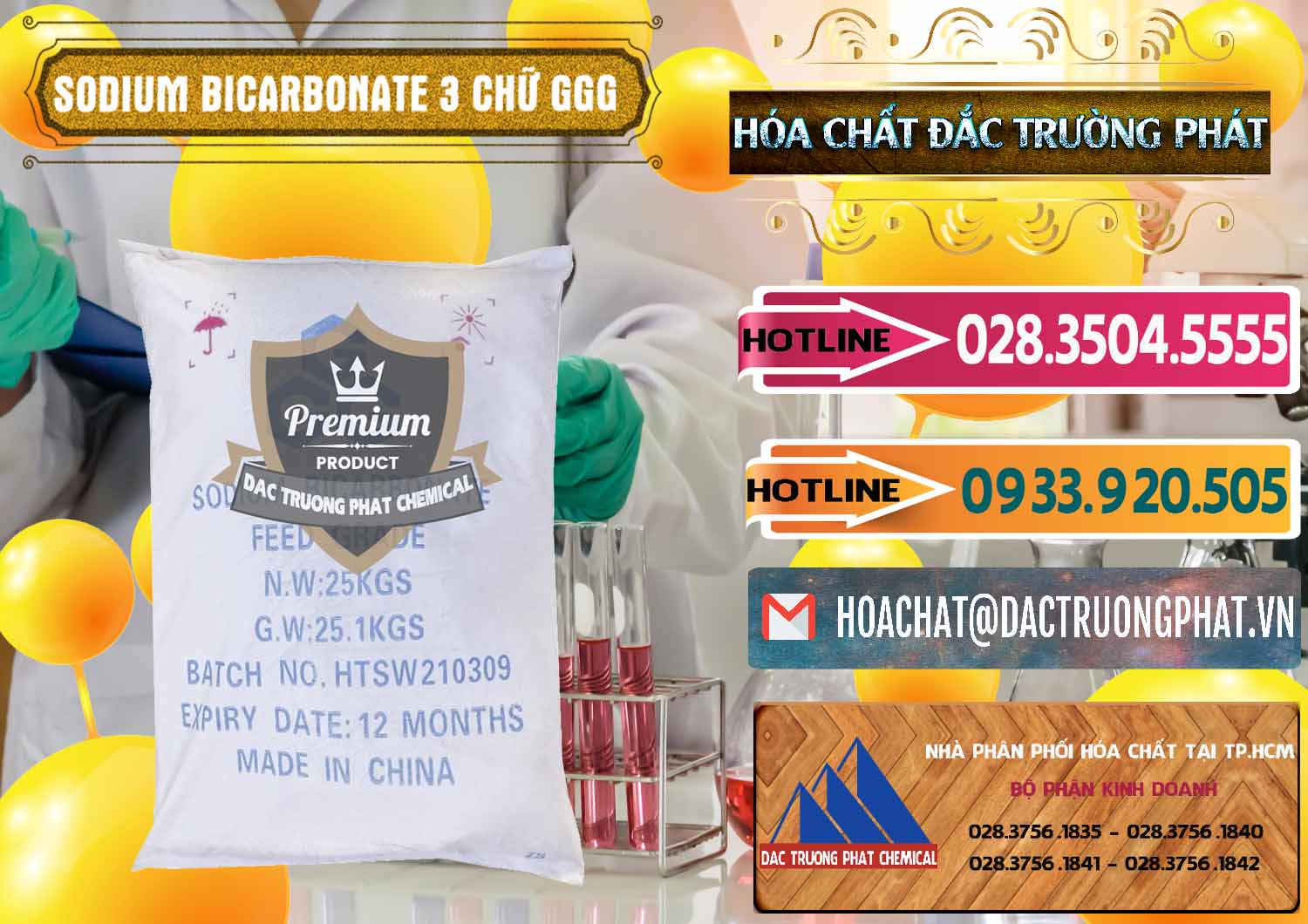 Cung cấp và bán Sodium Bicarbonate – Bicar NaHCO3 Food Grade 3 Chữ GGG Trung Quốc China - 0259 - Cty chuyên cung cấp và kinh doanh hóa chất tại TP.HCM - dactruongphat.vn