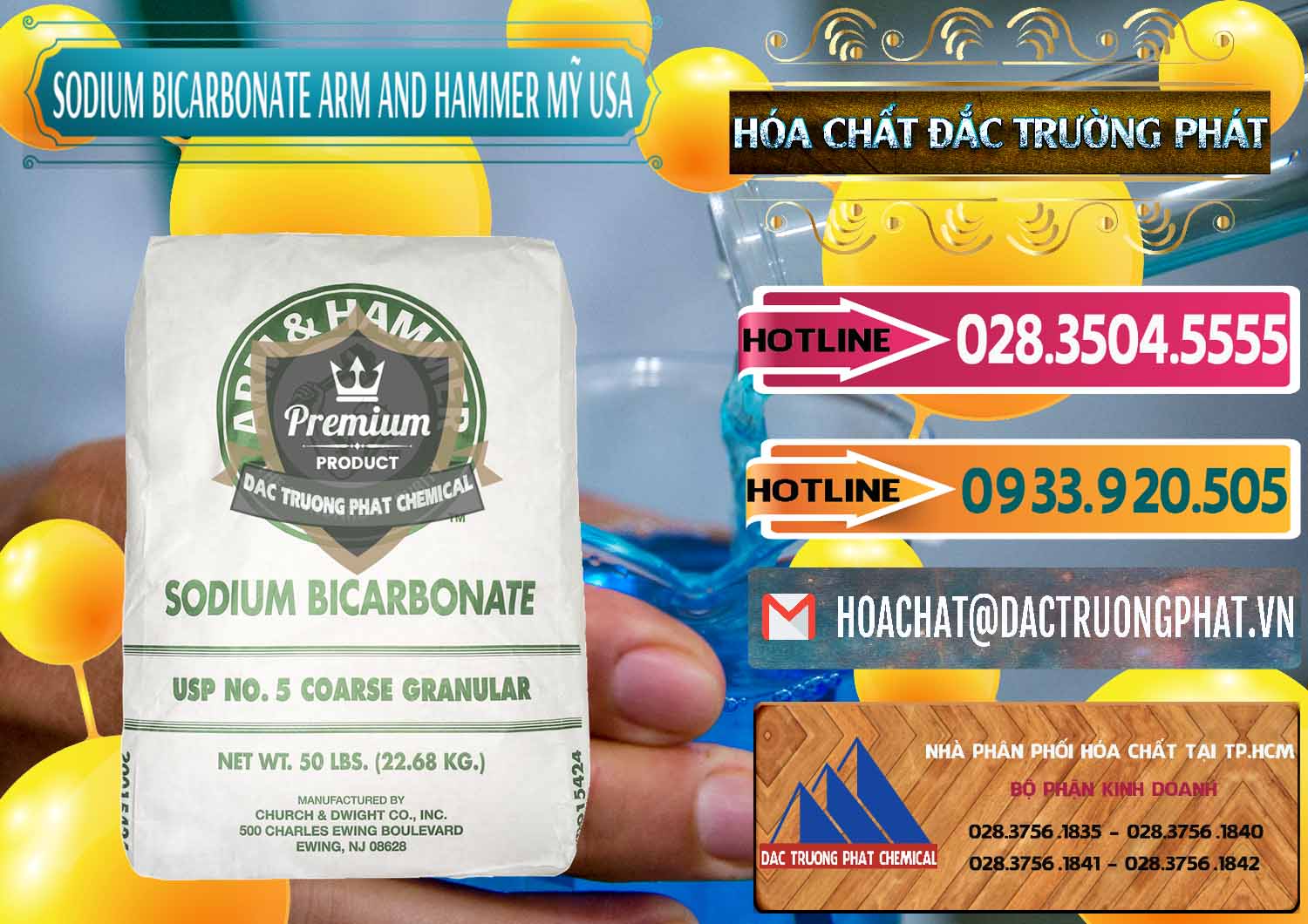 Công ty chuyên cung ứng & bán Sodium Bicarbonate – Bicar NaHCO3 Food Grade Arm And Hammer Mỹ USA - 0255 - Nơi chuyên kinh doanh & cung cấp hóa chất tại TP.HCM - dactruongphat.vn