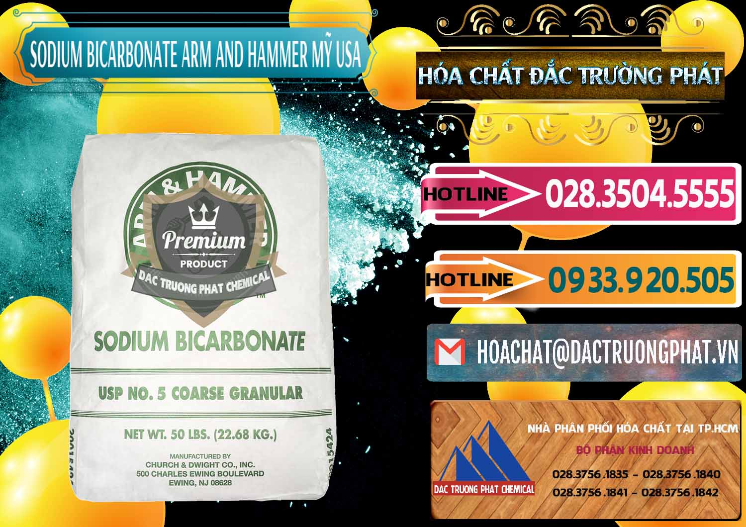 Công ty cung cấp _ bán Sodium Bicarbonate – Bicar NaHCO3 Food Grade Arm And Hammer Mỹ USA - 0255 - Công ty chuyên bán & phân phối hóa chất tại TP.HCM - dactruongphat.vn