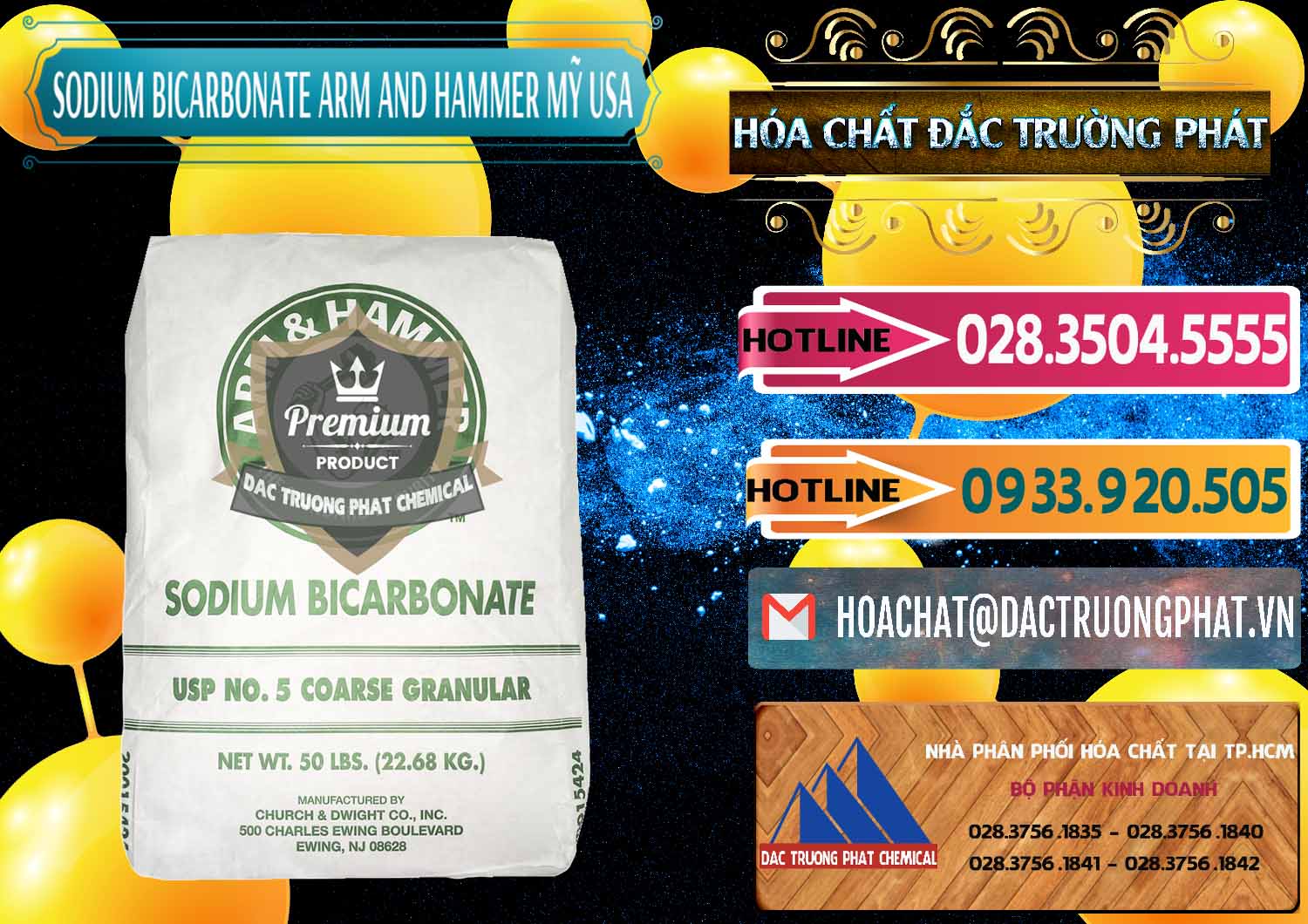 Công ty chuyên bán và phân phối Sodium Bicarbonate – Bicar NaHCO3 Food Grade Arm And Hammer Mỹ USA - 0255 - Công ty chuyên kinh doanh - cung cấp hóa chất tại TP.HCM - dactruongphat.vn