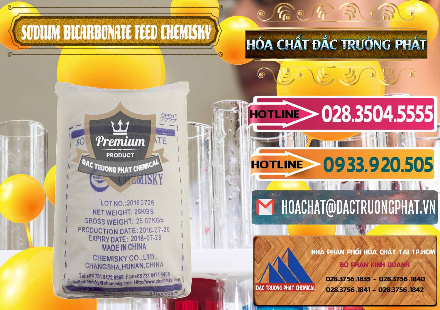 Công ty bán & phân phối Sodium Bicarbonate – Bicar NaHCO3 Feed Grade Chemisky Trung Quốc China - 0264 - Đơn vị chuyên cung ứng _ phân phối hóa chất tại TP.HCM - dactruongphat.vn