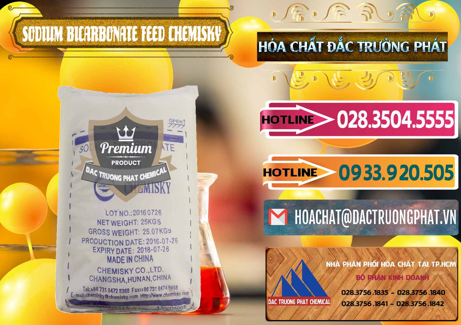 Cty bán & cung cấp Sodium Bicarbonate – Bicar NaHCO3 Feed Grade Chemisky Trung Quốc China - 0264 - Công ty chuyên phân phối - nhập khẩu hóa chất tại TP.HCM - dactruongphat.vn