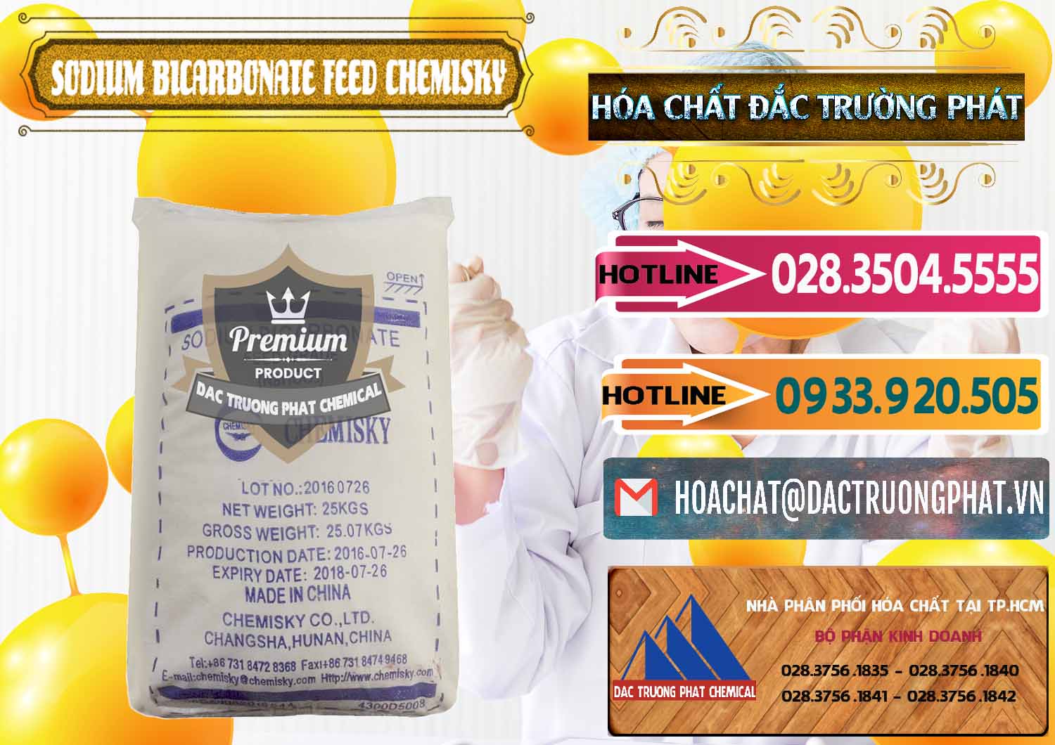Nơi chuyên kinh doanh _ bán Sodium Bicarbonate – Bicar NaHCO3 Feed Grade Chemisky Trung Quốc China - 0264 - Công ty cung cấp & nhập khẩu hóa chất tại TP.HCM - dactruongphat.vn