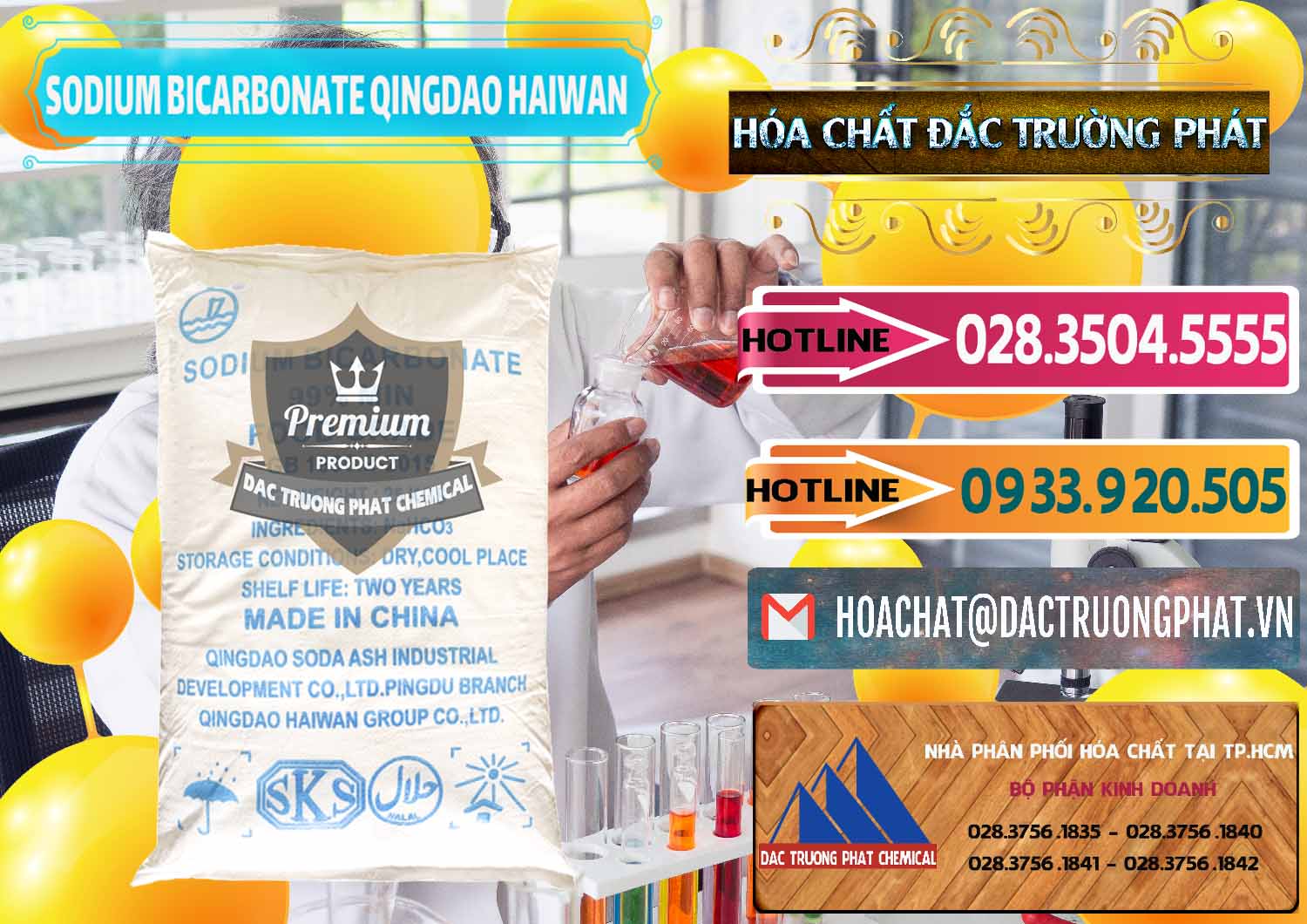 Nơi chuyên nhập khẩu - bán Sodium Bicarbonate – Bicar NaHCO3 Food Grade Qingdao Haiwan Trung Quốc China - 0258 - Cty chuyên cung cấp - kinh doanh hóa chất tại TP.HCM - dactruongphat.vn