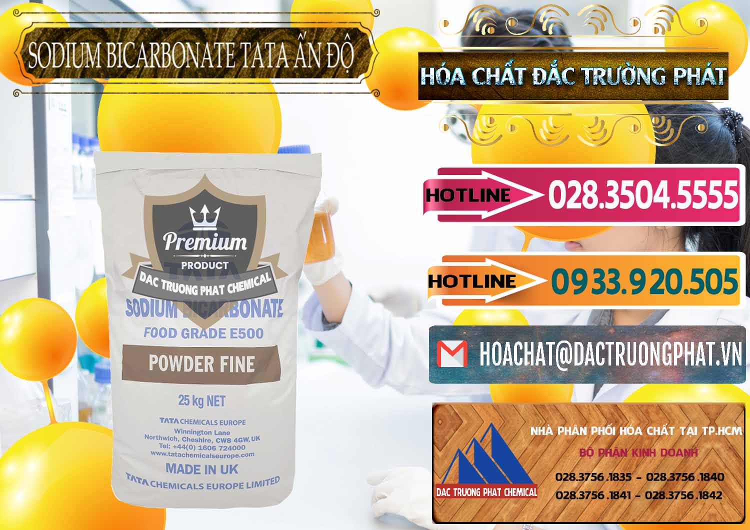 Nơi chuyên bán _ cung cấp Sodium Bicarbonate – Bicar NaHCO3 E500 Thực Phẩm Food Grade Tata Ấn Độ India - 0261 - Nhà nhập khẩu & cung cấp hóa chất tại TP.HCM - dactruongphat.vn