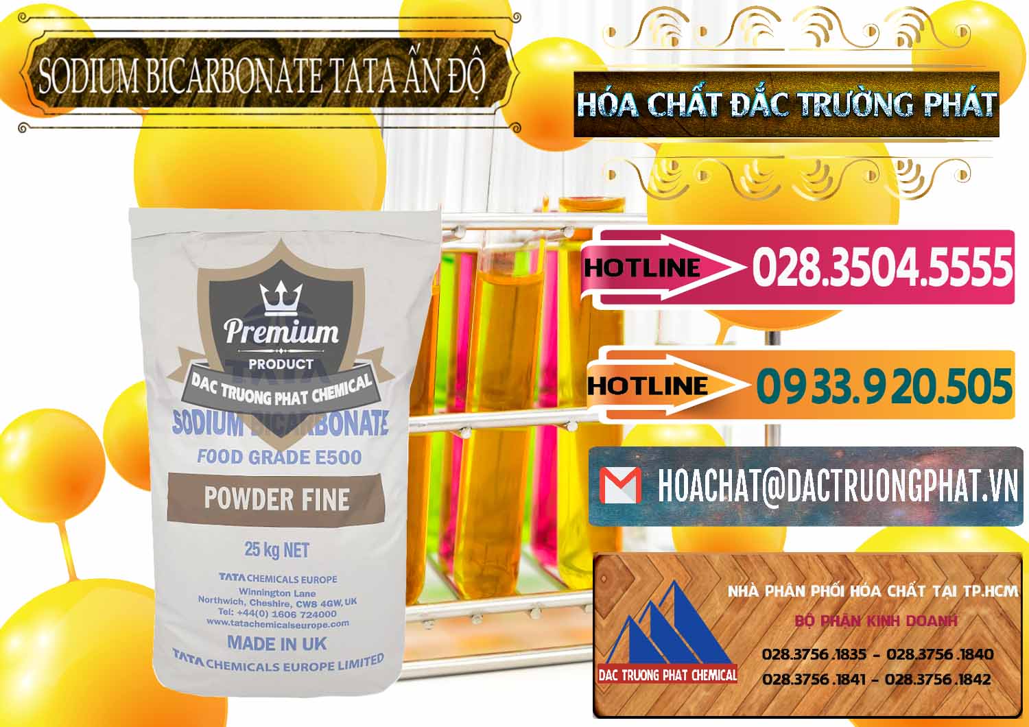 Đơn vị cung cấp & bán Sodium Bicarbonate – Bicar NaHCO3 E500 Thực Phẩm Food Grade Tata Ấn Độ India - 0261 - Nhà cung cấp - phân phối hóa chất tại TP.HCM - dactruongphat.vn
