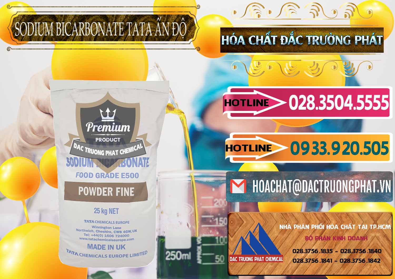 Đơn vị chuyên kinh doanh & bán Sodium Bicarbonate – Bicar NaHCO3 E500 Thực Phẩm Food Grade Tata Ấn Độ India - 0261 - Cung cấp & phân phối hóa chất tại TP.HCM - dactruongphat.vn