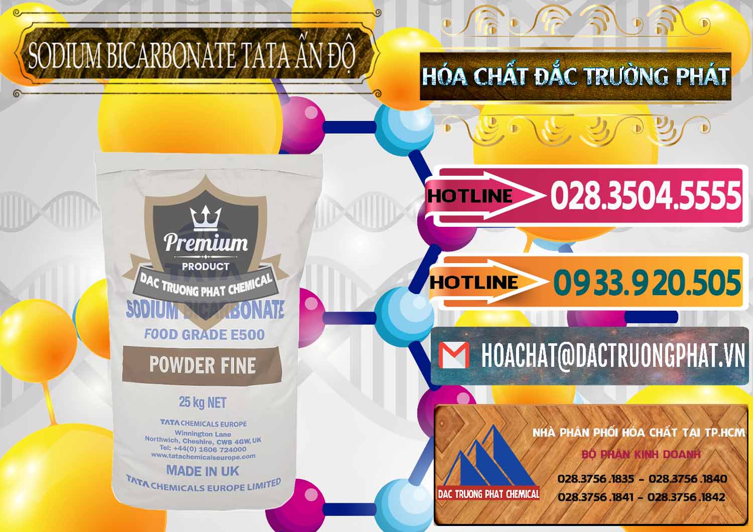 Nhà cung ứng & bán Sodium Bicarbonate – Bicar NaHCO3 E500 Thực Phẩm Food Grade Tata Ấn Độ India - 0261 - Nơi chuyên phân phối ( nhập khẩu ) hóa chất tại TP.HCM - dactruongphat.vn