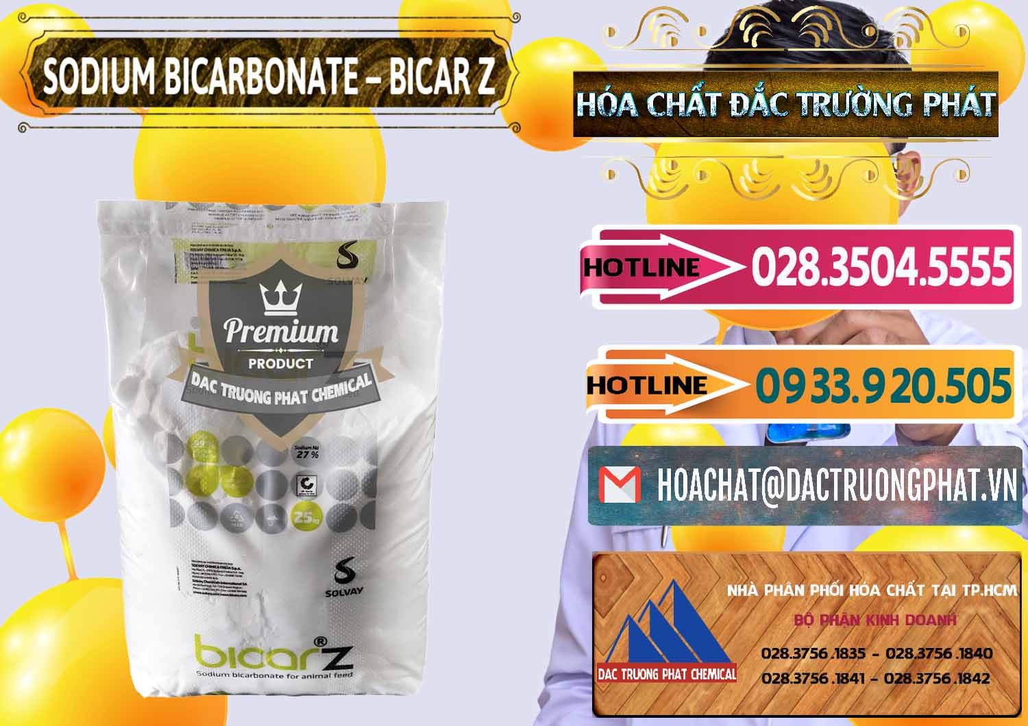 Nơi bán - phân phối Sodium Bicarbonate – NaHCO3 Bicar Z Ý Italy Solvay - 0139 - Công ty bán - phân phối hóa chất tại TP.HCM - dactruongphat.vn