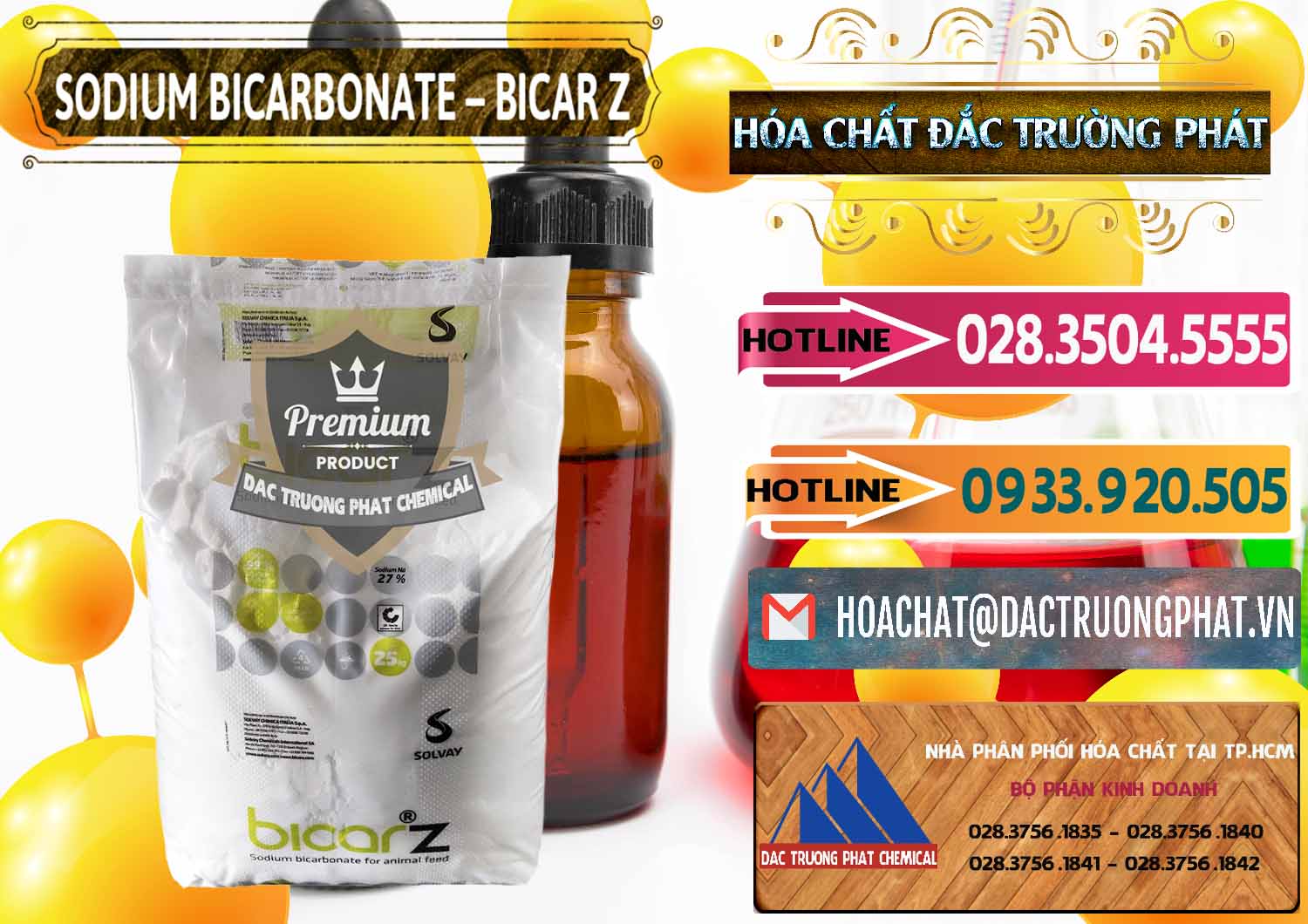 Nhà nhập khẩu và bán Sodium Bicarbonate – NaHCO3 Bicar Z Ý Italy Solvay - 0139 - Cty chuyên phân phối và cung ứng hóa chất tại TP.HCM - dactruongphat.vn