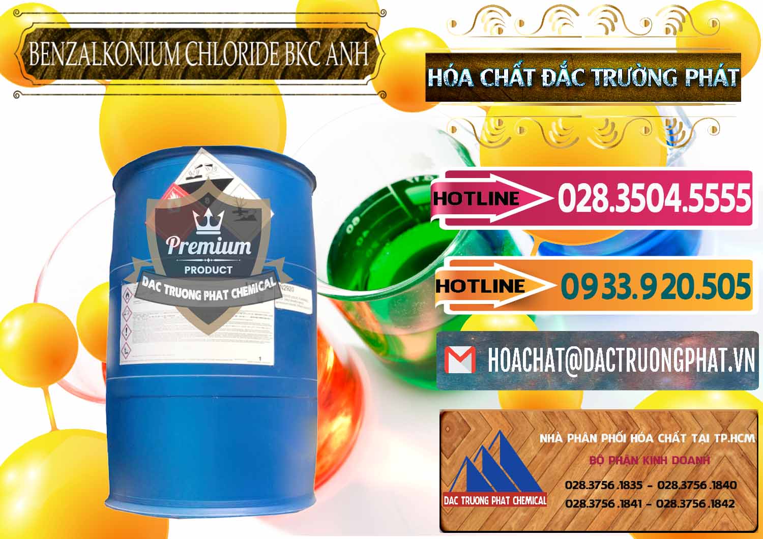 Chuyên cung cấp và bán BKC - Benzalkonium Chloride 80% Anh Quốc Uk Kingdoms - 0457 - Nhà cung ứng ( phân phối ) hóa chất tại TP.HCM - dactruongphat.vn