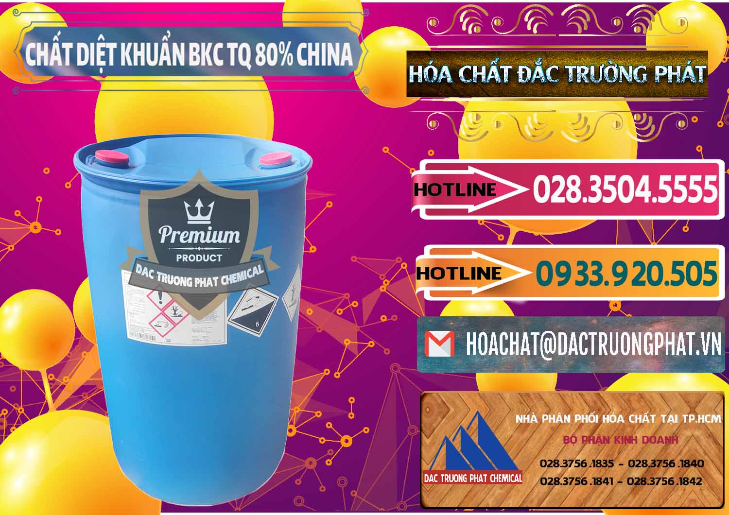 Nơi chuyên phân phối và bán BKC - Benzalkonium Chloride 80% Trung Quốc China - 0310 - Nhà cung cấp ( nhập khẩu ) hóa chất tại TP.HCM - dactruongphat.vn