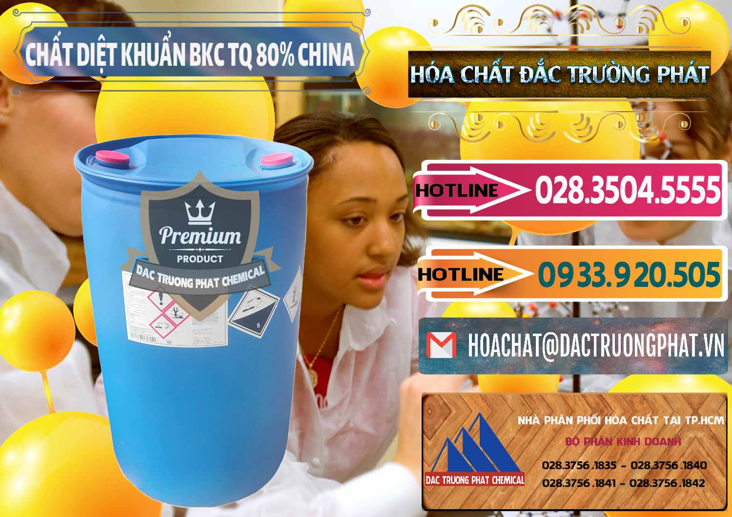 Đơn vị chuyên cung cấp _ bán BKC - Benzalkonium Chloride 80% Trung Quốc China - 0310 - Nơi cung cấp & phân phối hóa chất tại TP.HCM - dactruongphat.vn