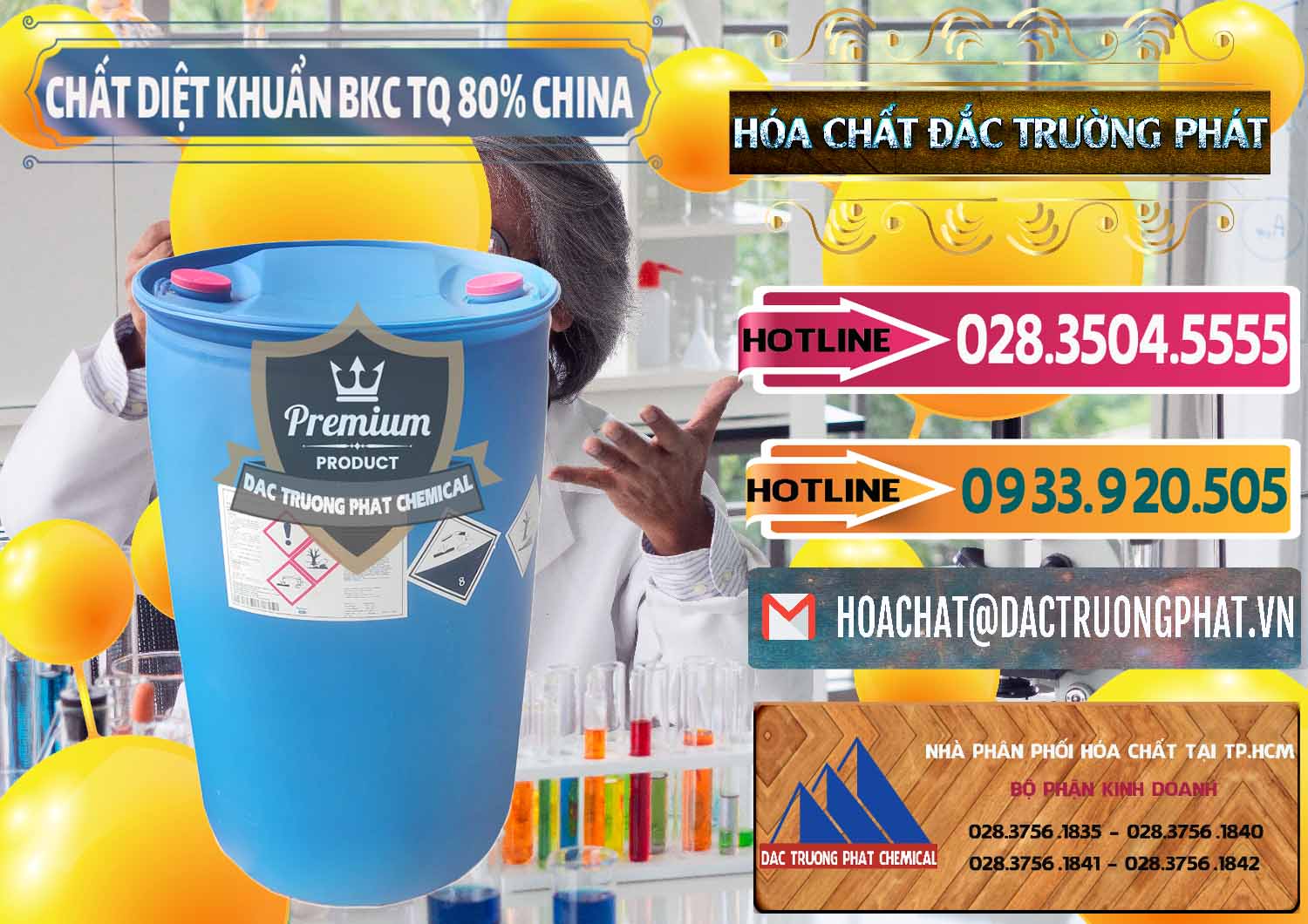 Nhập khẩu _ bán BKC - Benzalkonium Chloride 80% Trung Quốc China - 0310 - Nhà cung ứng và phân phối hóa chất tại TP.HCM - dactruongphat.vn