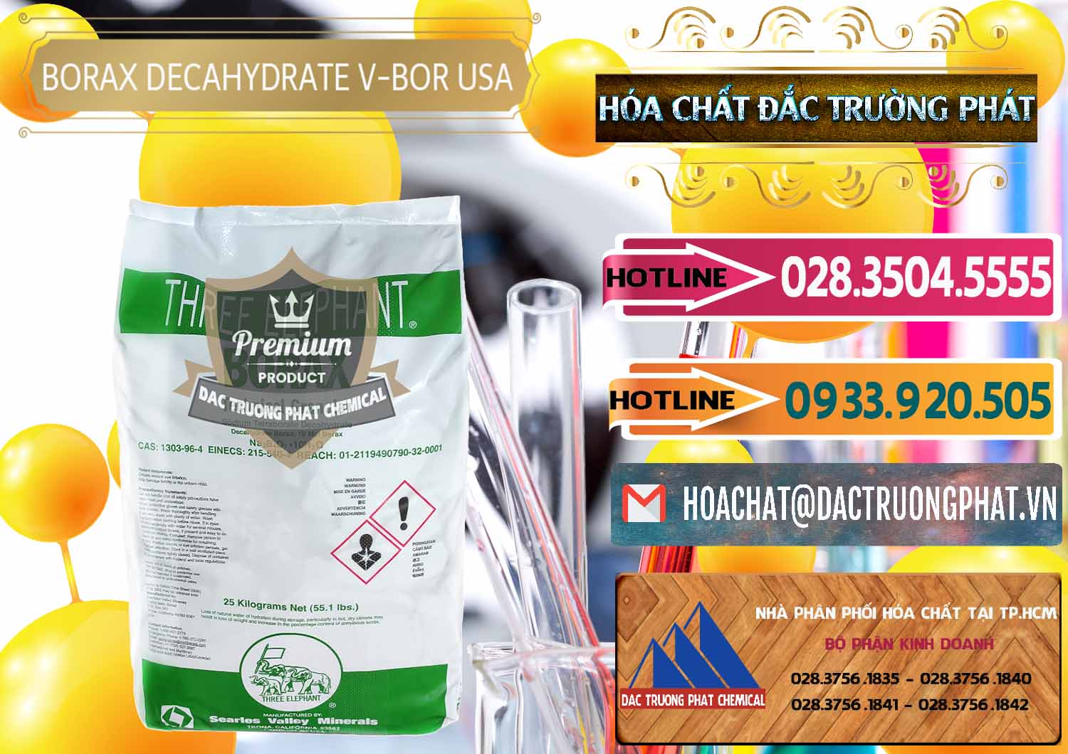 Nơi chuyên bán - cung cấp Borax Decahydrate NA2B4O7.10H2O Mỹ V-Bor Usa - 0032 - Công ty cung cấp và nhập khẩu hóa chất tại TP.HCM - dactruongphat.vn