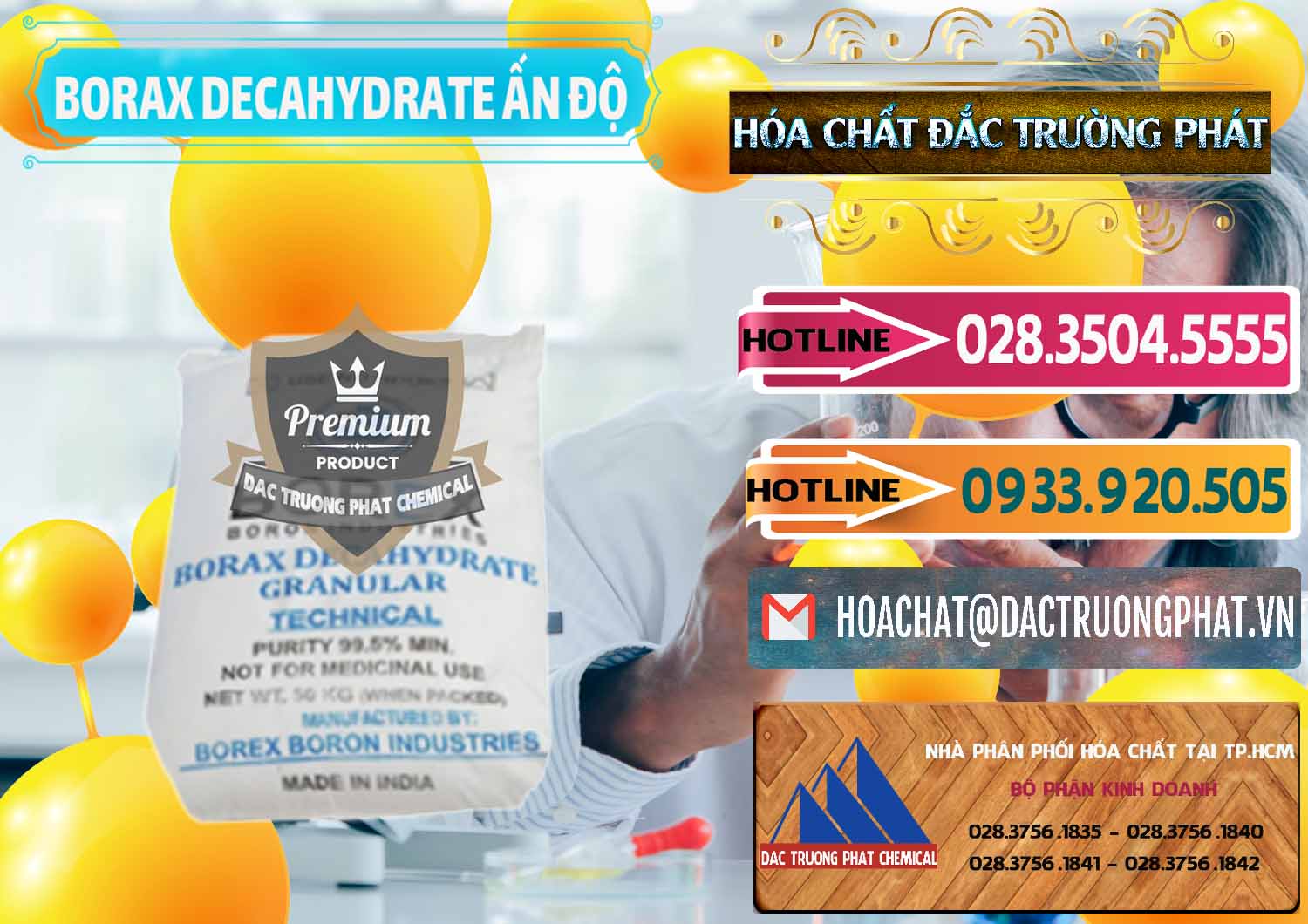 Cty chuyên bán và cung ứng Borax Decahydrate Ấn Độ India - 0449 - Cty phân phối _ cung cấp hóa chất tại TP.HCM - dactruongphat.vn
