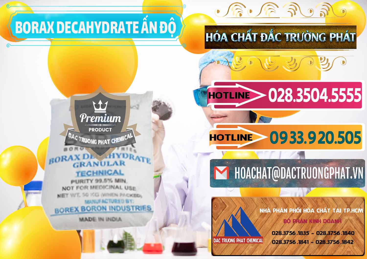 Công ty chuyên cung ứng ( bán ) Borax Decahydrate Ấn Độ India - 0449 - Chuyên cung cấp & phân phối hóa chất tại TP.HCM - dactruongphat.vn